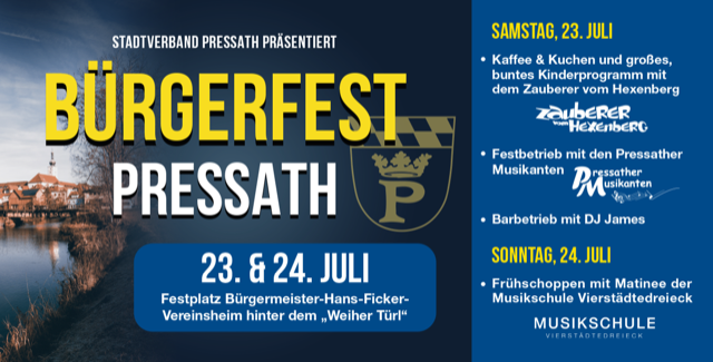 You are currently viewing 30. Pressather Bürgerfest