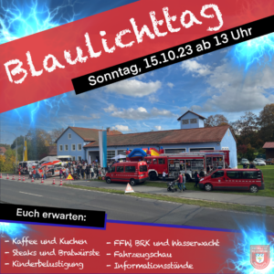 Read more about the article Ankündigung – Blaulichttag 2023